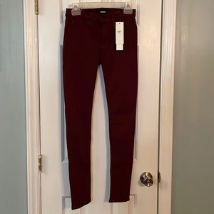 NWT Hudson Jeans Nico Midrise Super Skinny Cabernet size 25